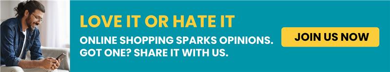 online shopping spend or save banner